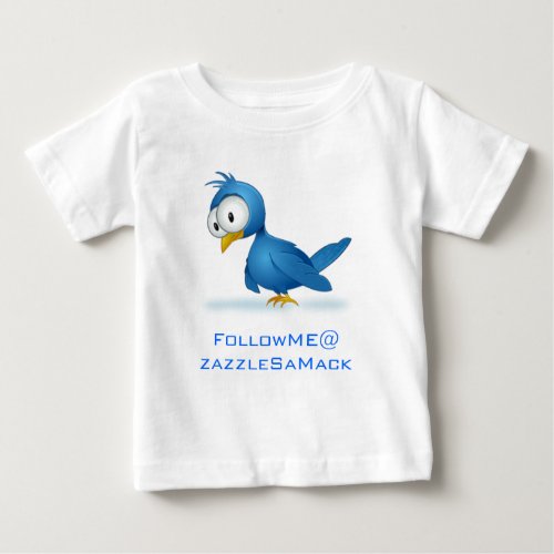 Twitter Follow Me  Your User Name Baby T_Shirt