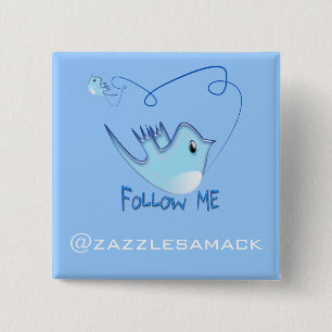 Twitter Gifts With Your User Name Follow Me Birdie Button