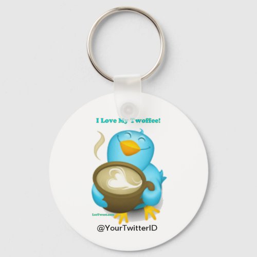 Twitter ID I Love My Twoffee Gifts Apparel Keychain