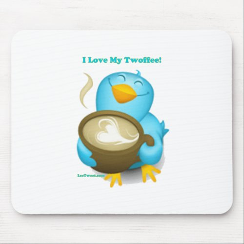Twitter ID I Love My Twoffee Gifts Apparel Mouse Pad
