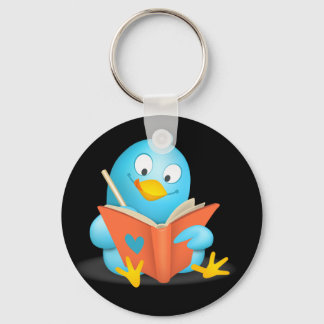 Twitter Mania - Twitter Bird Reading Keychain