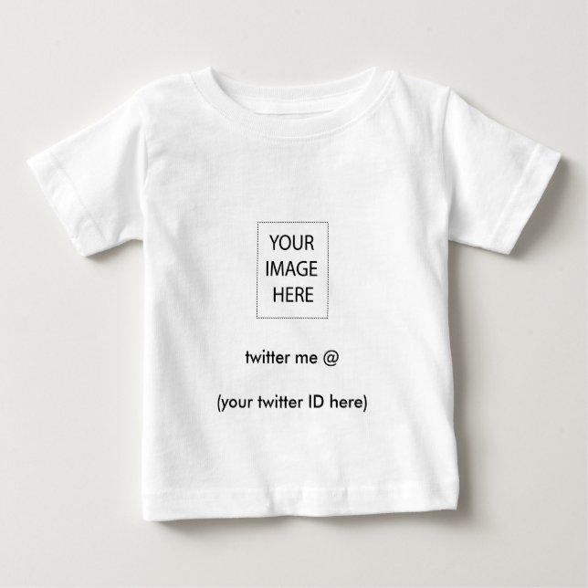 twitter me @ (your twitter ID here) The MUSEUM Baby T-Shirt (Front)