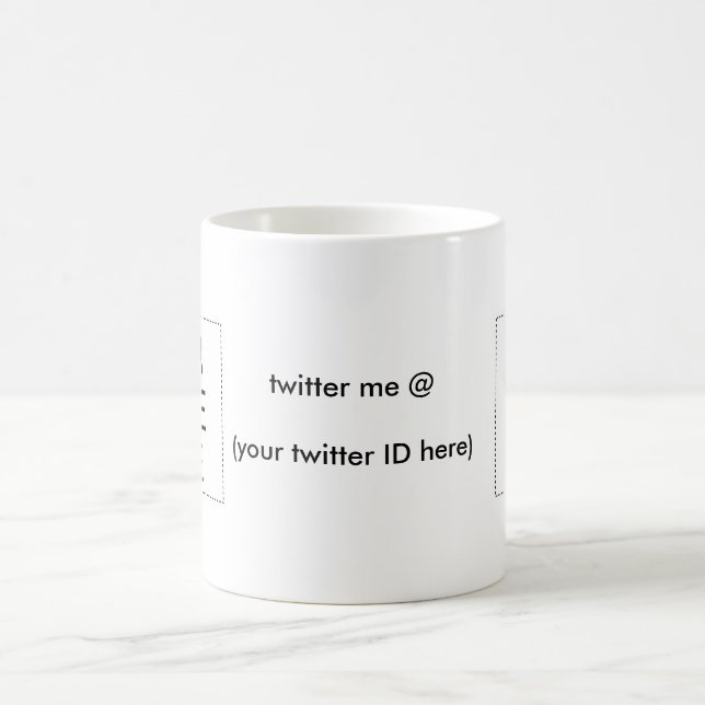 twitter me @ (your twitter ID here) The MUSEUM Coffee Mug (Center)