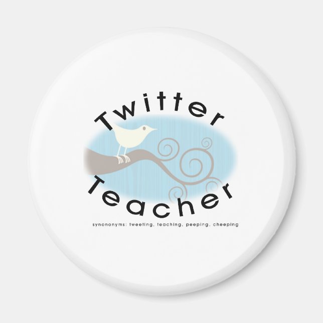 Twitter Teacher Magnet (Front)