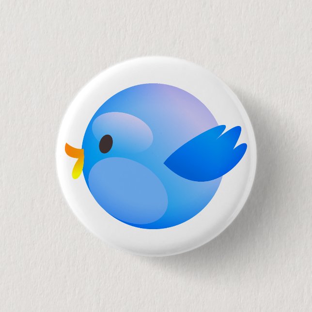 Twitter, Tweet, Bird Button (Front)