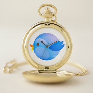 Twitter, Tweet, Bird Pocket Watch