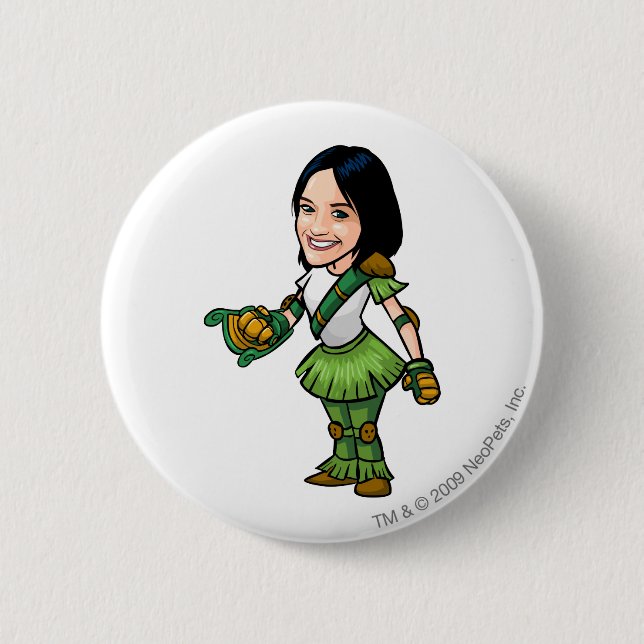 Twitterpate Mystery Island Staff Player Button (Front)
