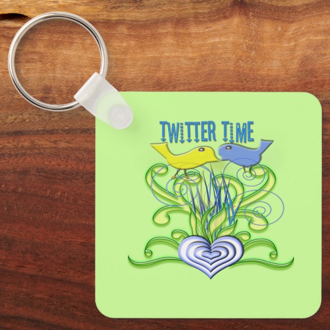 TwitterTime Keychain (Front)