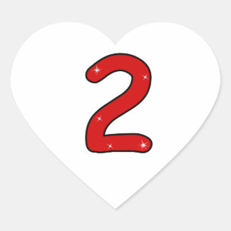 two, 2 years, second, 2 year old, date, number 2, heart sticker