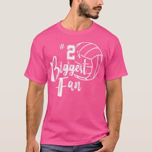 Two 2'S Biggest Fan Shirt Volleyball Mom Volleybal (Front)