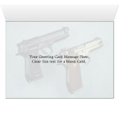 Two .45 caliber automatic guns for gun lovers cards (Inside Horizontal (Bottom))