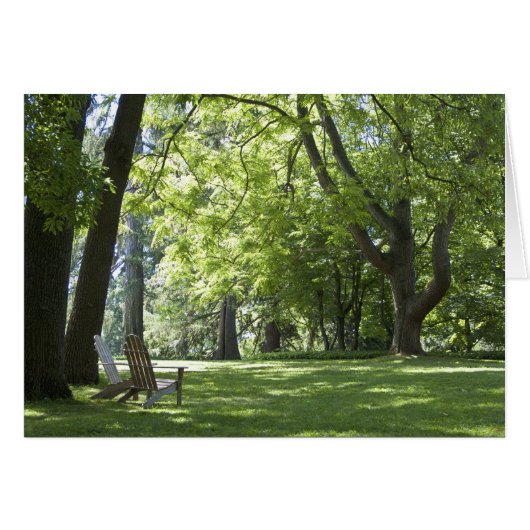 Two Adirondack Chairs Card (Front Horizontal)