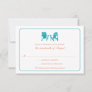 Two Adirondack Chairs RSVP Invitation