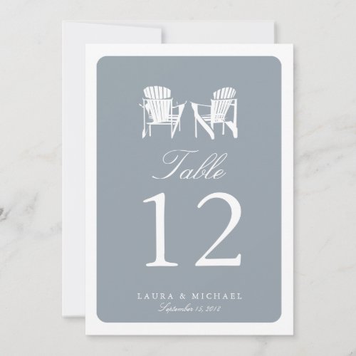 Two Adirondack Chairs  Table Number