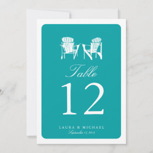 Two Adirondack Chairs Table Number