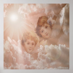 Two Adorable Angels Poster