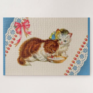 two adorable kittens jigsaw puzzle
