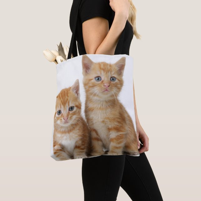 Two Adorable Kittens Tote Bag (Close Up)