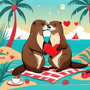 Two adorable otters Otterbox Case