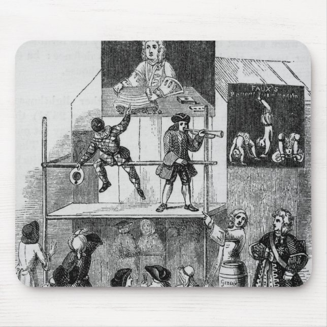 Two Adverts Relating to Faux, the Conjurer Mouse Pad (Front)