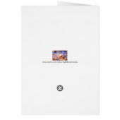 Two Amazing Sakura Flowers. Pink, Blue Background Cards (Back)