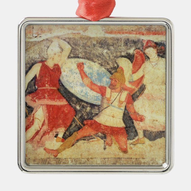 Two Amazons in combat with a Greek Metal Ornament (Front)
