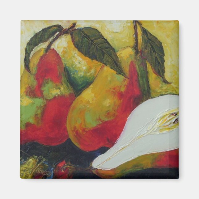 Two and a Half  Pears Magnet (Front)