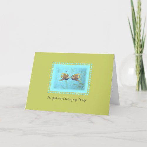 TWO Angelfish Sweet Angel Eye to Eye Card