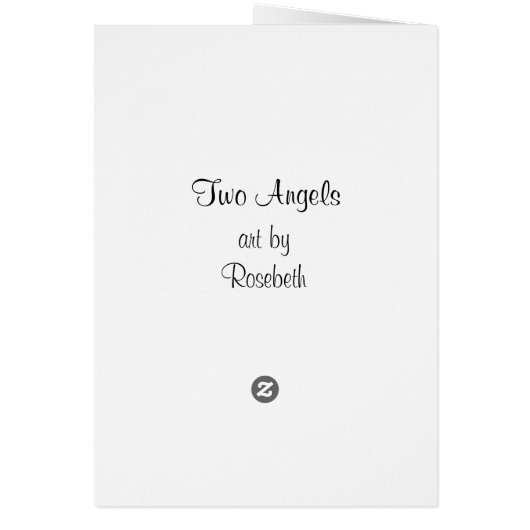 Two Angels Cards (Back)