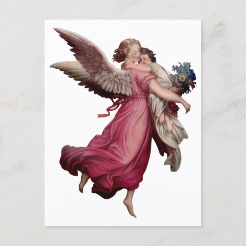 Two Angels in Flight Postcard