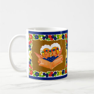 two angels singing coffee mug