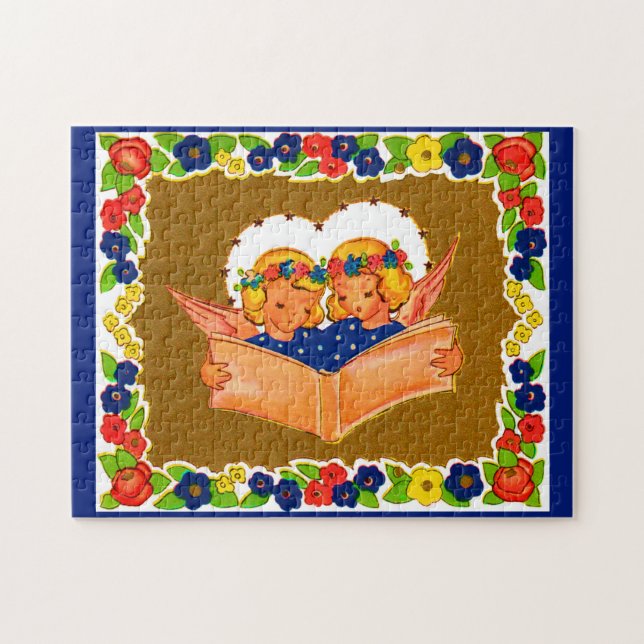 two angels singing jigsaw puzzle (Horizontal)