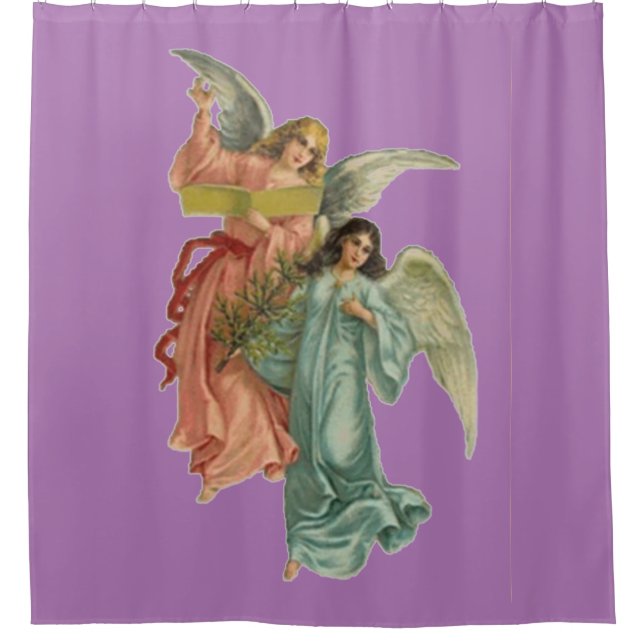 Two Angles to Watch Over You Shower Curtain (Front)