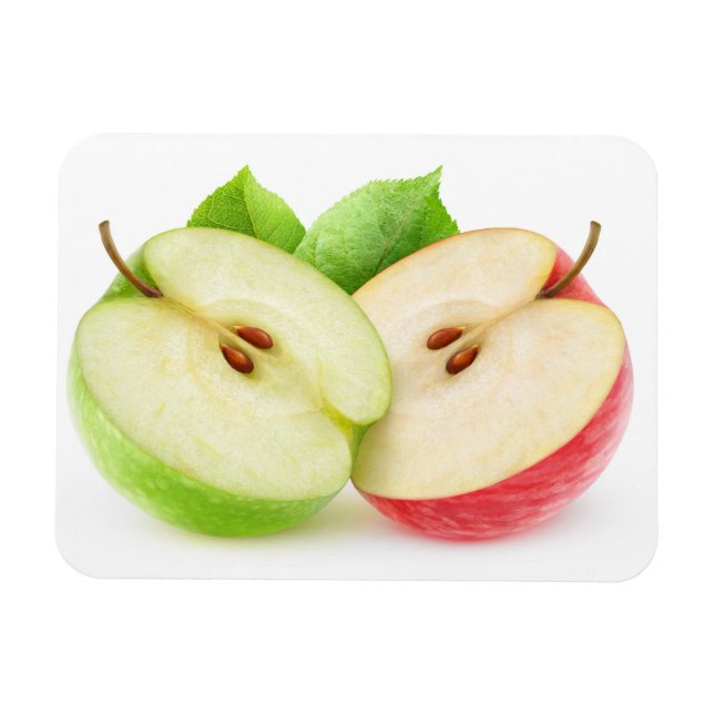 Two apple halves magnet (Horizontal)