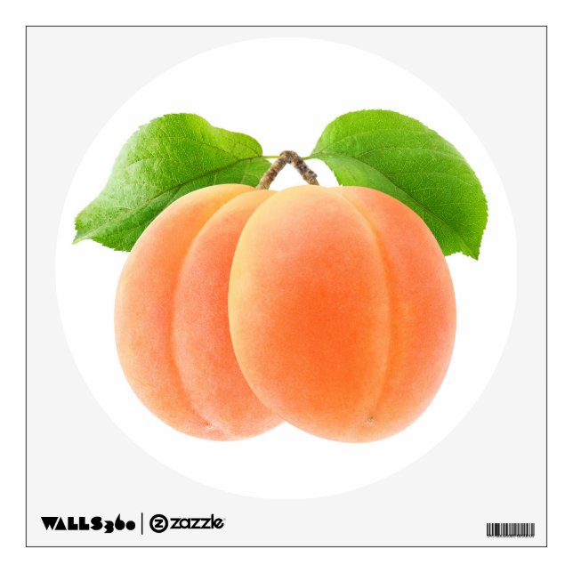 Two apricots wall decal (Front)