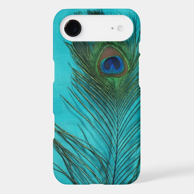 Two Aqua Peacock Feathers Case-Mate Samsung Galaxy Case (Back)