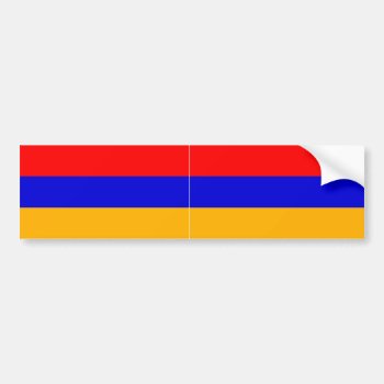 Two Armenia National Flag Bumper Sticker by abbeyz71 at Zazzle