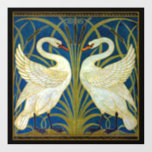 Two Art Deco Swans Wall Decal<br><div class="desc">Two art deco swans wall decals.</div>