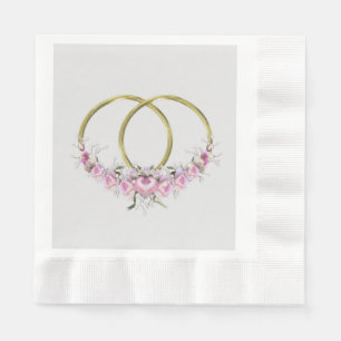 Two as One Round Dinner Paper Napkins