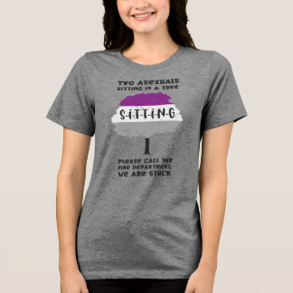 Two Asexuals Sitting in a Tree Tri-Blend Shirt