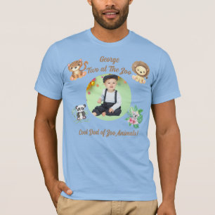 Two at the Zoo Safari Jungle Animals Birthday Dad T-Shirt