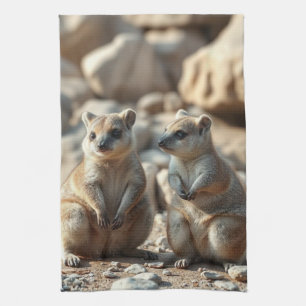 Two Aussie Rottnest IsLand Quokkas, Kitchen Towel
