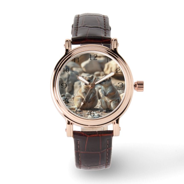 Two Aussie Rottnest IsLand Quokkas, Watch (Front)