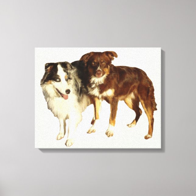Two Aussies Canvas Print (Front)