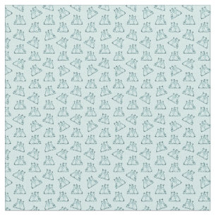 Two Baby Bear Cubs Cute Vintage CUSTOM BG COLOR Fabric