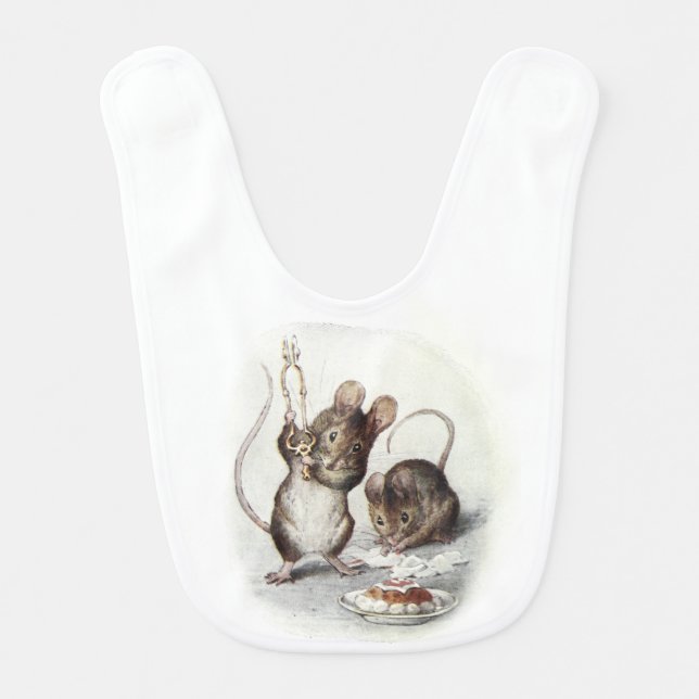 Two Bad Mice Baby Bib (Front)