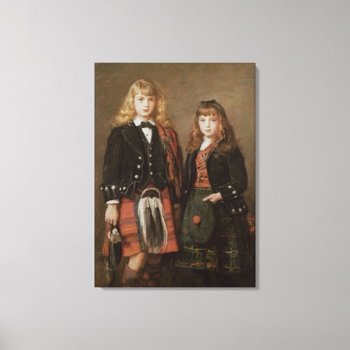 Two Bairns Canvas Print