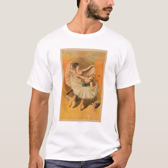 Two Ballerinas Theatrical Poster T-Shirt (Front)