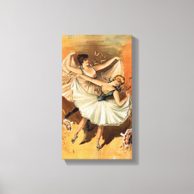 "Two Ballerinas" wrapped canvas print (Front)