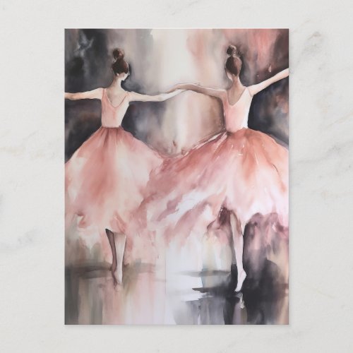 Two Ballet Dancers Postcard